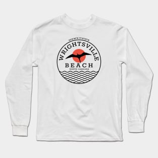 Wrightsville Beach, NC Summertime Vacationing Seagull Sunrise Long Sleeve T-Shirt